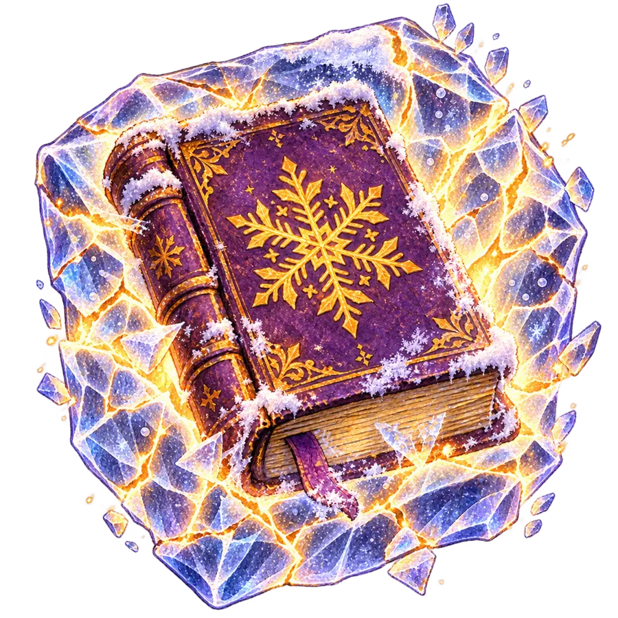 Книга во льду начинает оттаивать